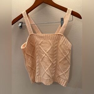 Sugar moon medium cable knit tank
